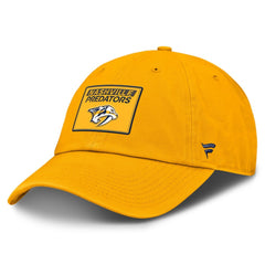 Nashville Predators - Fanatics Authentic Pro Prime Adjustable Hat Gold