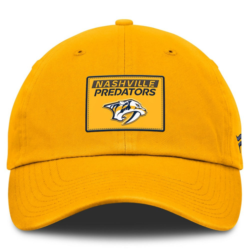 Nashville Predators - Fanatics Authentic Pro Prime Adjustable Hat Gold