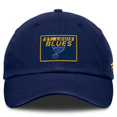 St. Louis Blues - Fanatics Authentic Pro Prime Adjustable Hat Navy