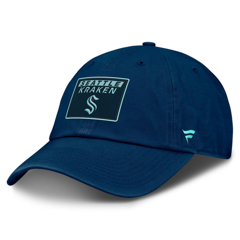 Seattle Kraken Fanatics Authentic Pro Prime Adjustable Hat Deep Sea Blue