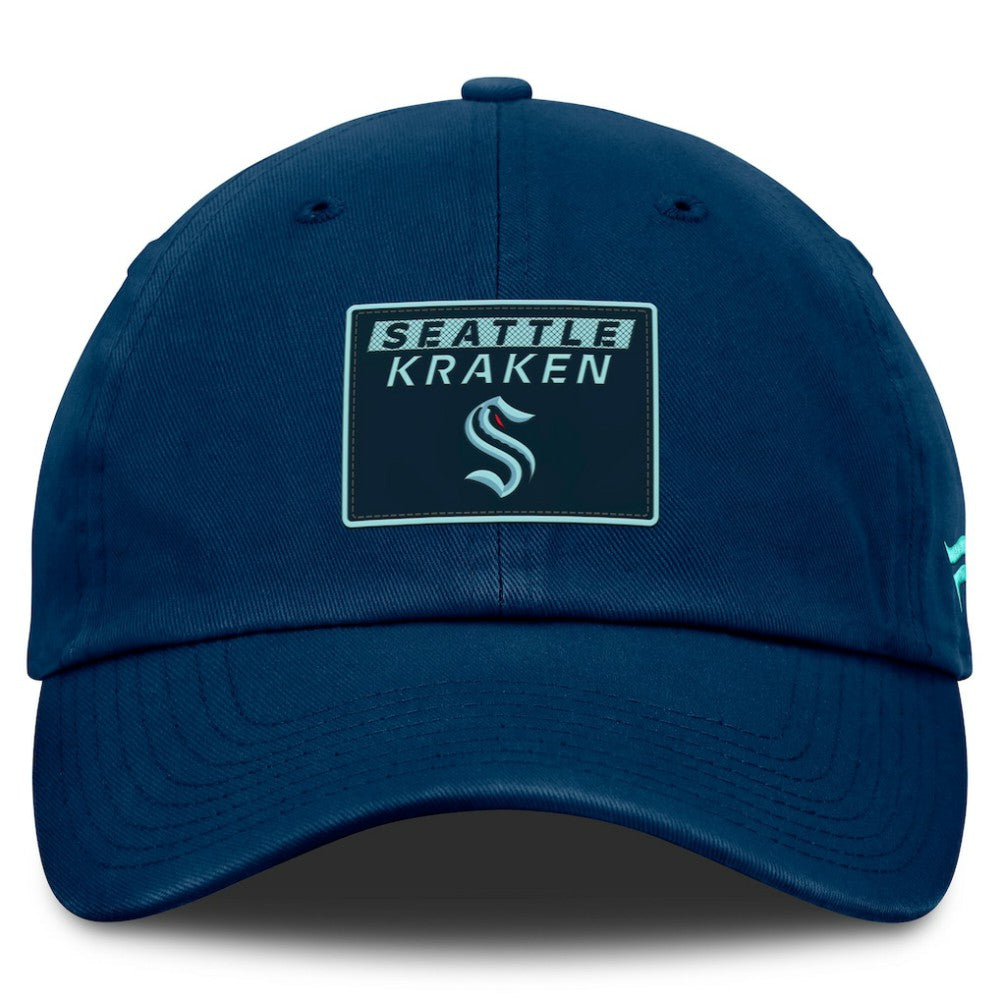 Seattle Kraken Fanatics Authentic Pro Prime Adjustable Hat Deep Sea Blue