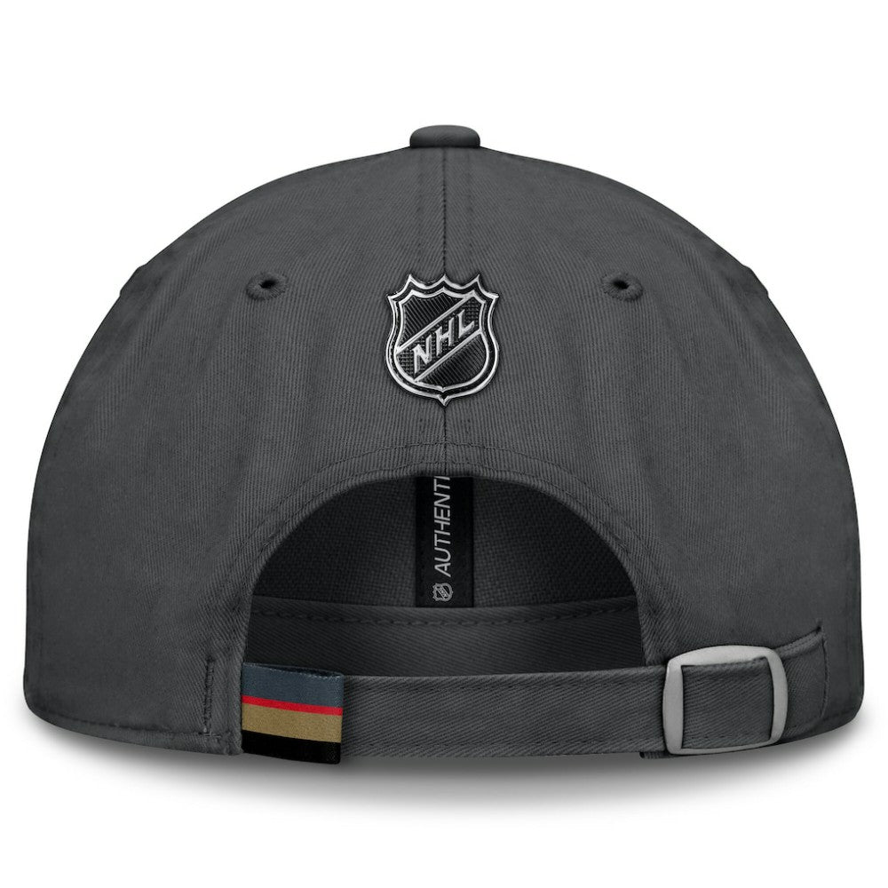 Vegas Golden Knights Fanatics Authentic Pro Prime Adjustable Hat Gray