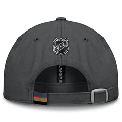Vegas Golden Knights Fanatics Authentic Pro Prime Adjustable Hat Gray