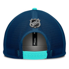 Seattle Kraken Fanatics Authentic Pro Hometown Rink Foam Trucker Snapback Hat White/Deep Sea Blue
