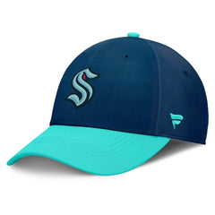 Seattle Kraken Fanatics Authentic Pro Rink Flex Hat Deep Sea Blue/Light Blue