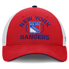 New York Rangers Fanatics Authentic Pro Rink Trucker Hat Red/White