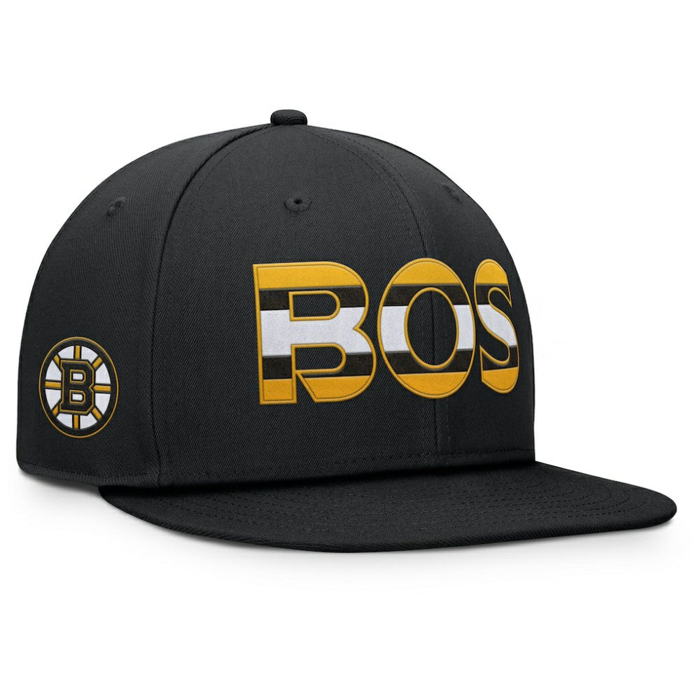 Boston Bruins Fanatics Authentic Pro Rink Snapback Hat Black