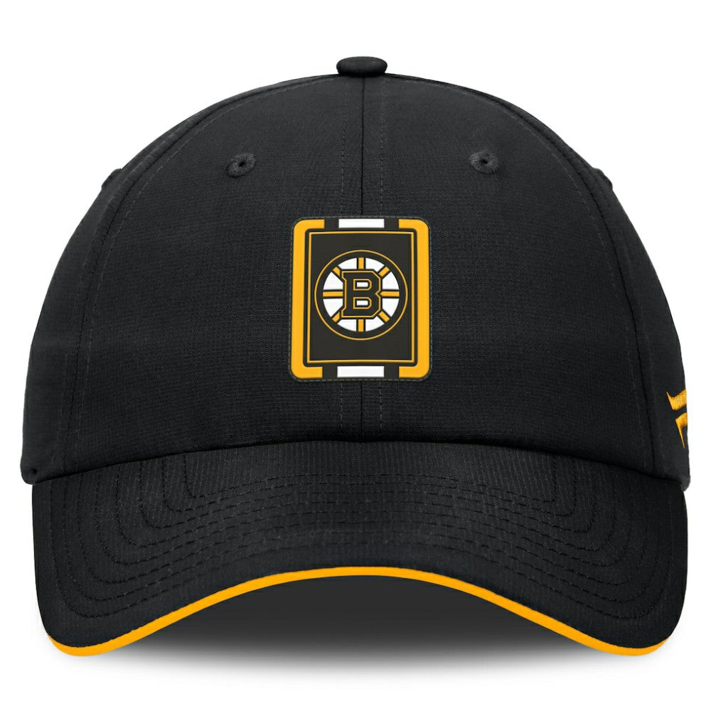 Boston Bruins Fanatics Authentic Pro Ripstop Adjustable Hat Black/Gold