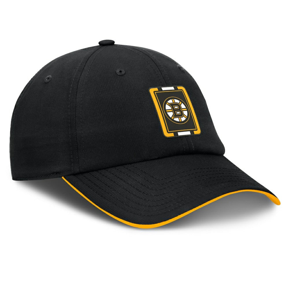 Boston Bruins Fanatics Authentic Pro Ripstop Adjustable Hat Black/Gold