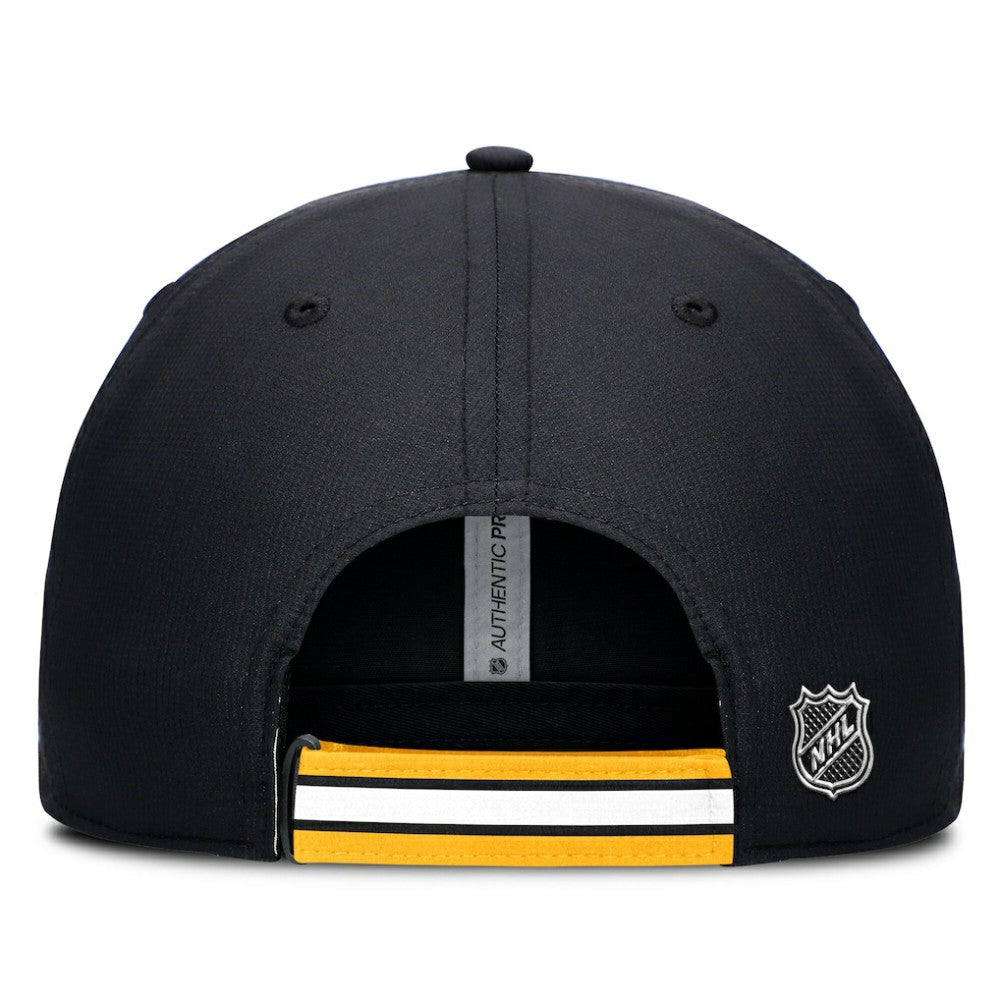 Boston Bruins Fanatics Authentic Pro Ripstop Adjustable Hat Black/Gold