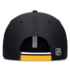 Pittsburgh Penguins Fanatics Authentic Pro Ripstop Adjustable Hat Black/Gold