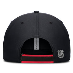 Ottawa Senators - Fanatics Authentic Pro Ripstop Adjustable Hat Black/Red