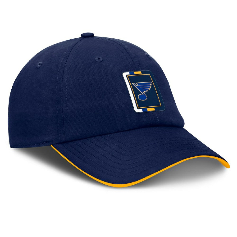 St. Louis Blues - Fanatics Authentic Pro Ripstop Adjustable Hat Navy/Gold