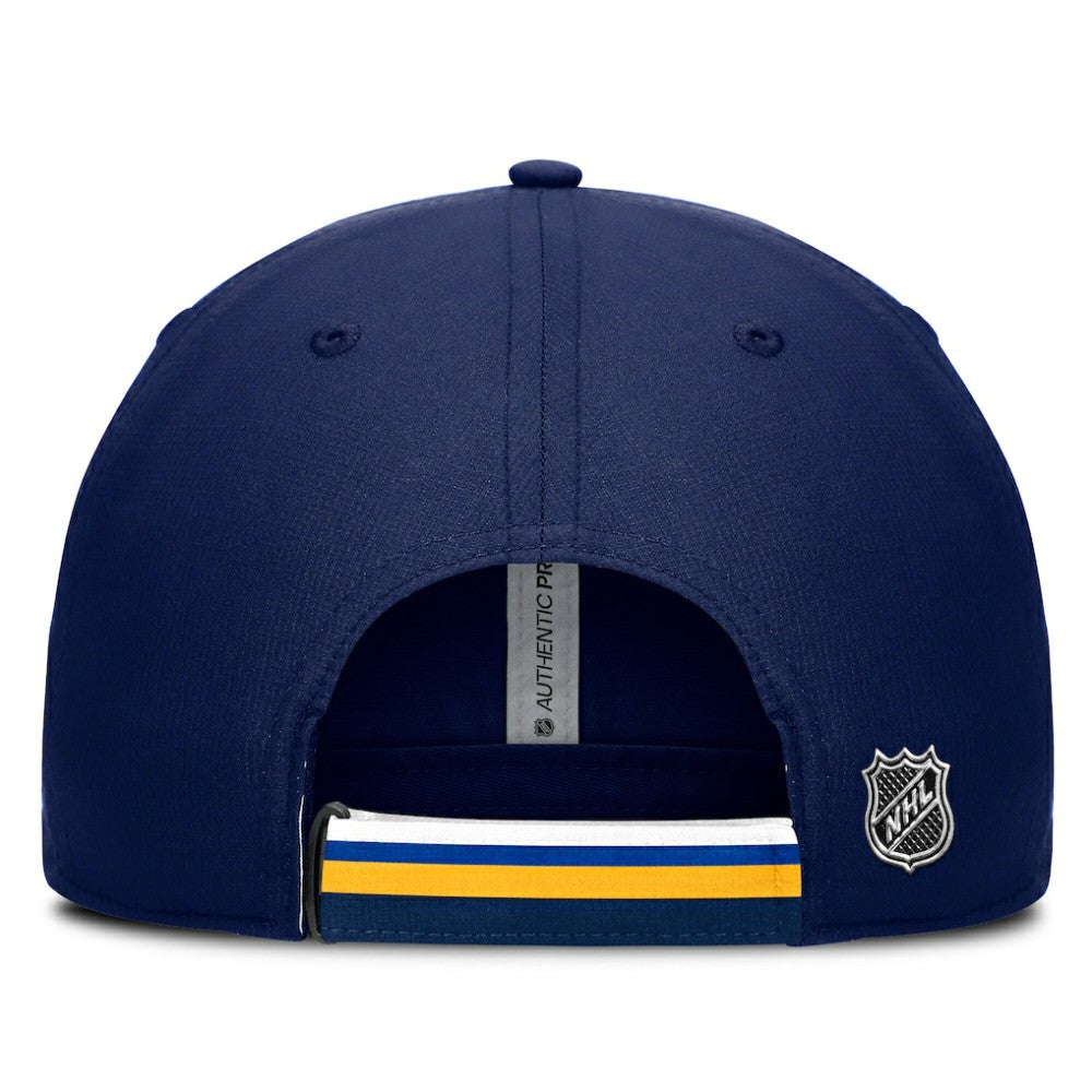 St. Louis Blues - Fanatics Authentic Pro Ripstop Adjustable Hat Navy/Gold