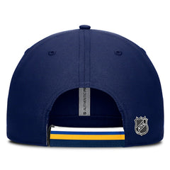 St. Louis Blues - Fanatics Authentic Pro Ripstop Adjustable Hat Navy/Gold