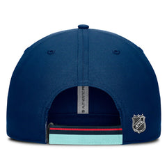 Seattle Kraken Fanatics Authentic Pro Ripstop Adjustable Hat Deep Sea Blue/Light Blue