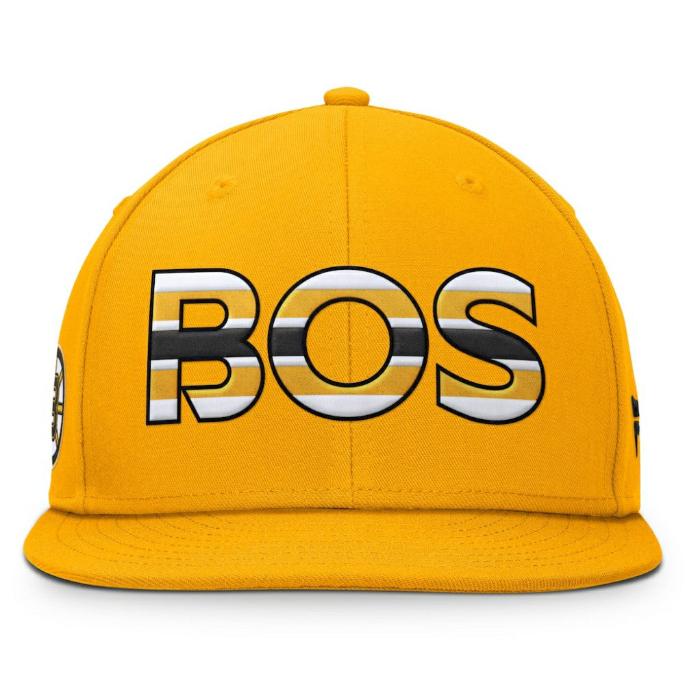Boston Bruins Fanatics Authentic Pro Team Rink Snapback Hat Gold