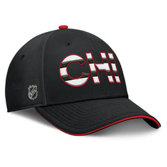 Chicago Blackhawks Fanatics Authentic Pro Rink Team Code Flex Hat Black/Red