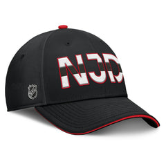 New Jersey Devils - Fanatics Authentic Pro Rink Team Code Flex Hat Black/Red