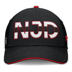 New Jersey Devils - Fanatics Authentic Pro Rink Team Code Flex Hat Black/Red
