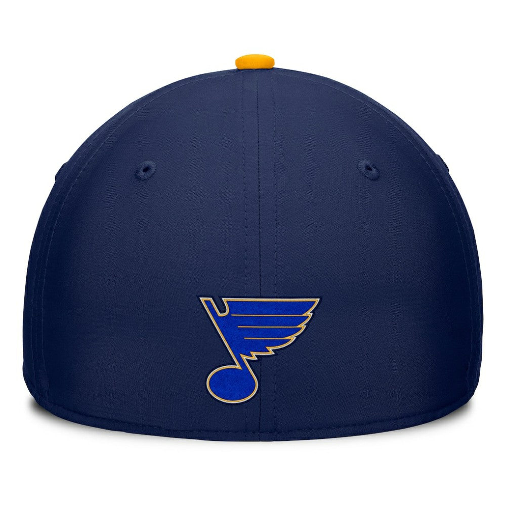 St. Louis Blues - Fanatics Authentic Pro Rink Team Code Flex Hat Navy/Gold