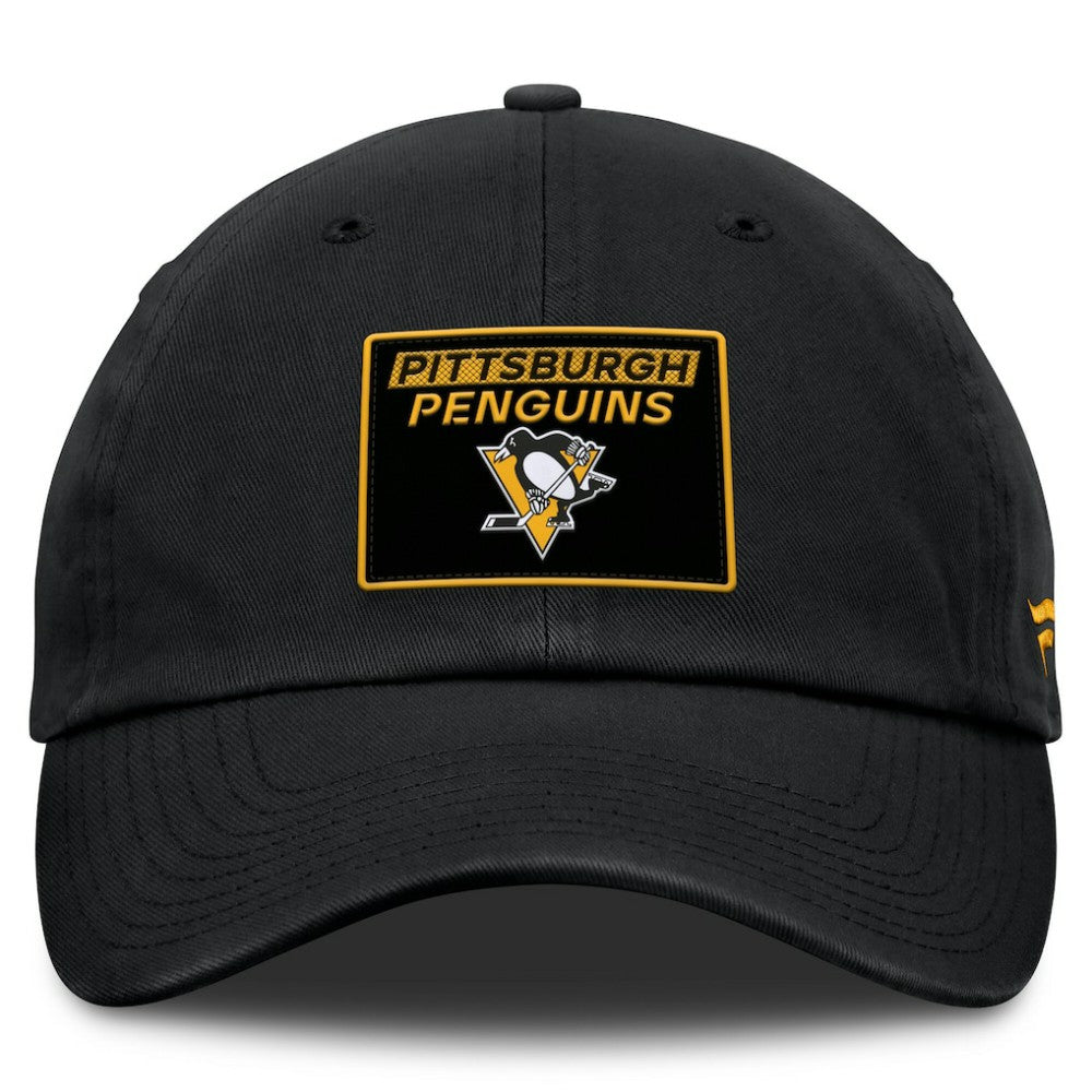 Pittsburgh Penguins Fanatics Women's Authentic Pro Rink Adjustable Hat Black