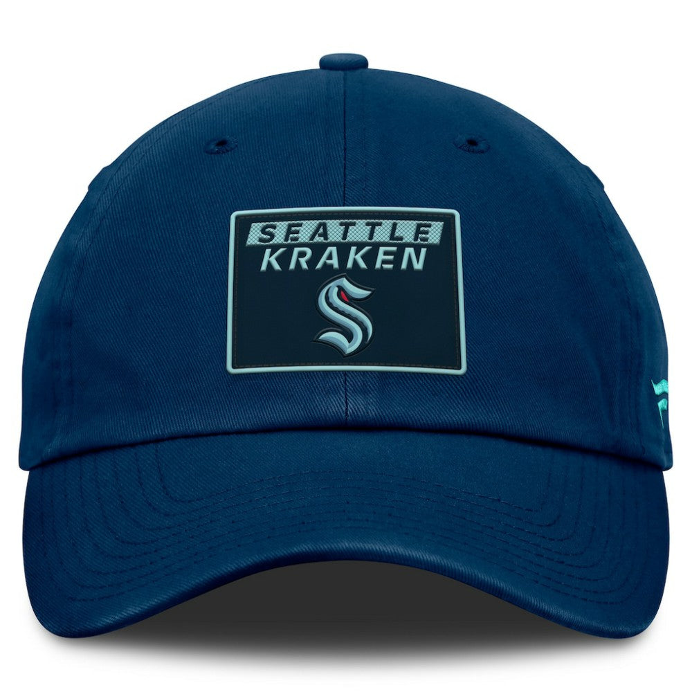 Seattle Kraken Fanatics Women's Authentic Pro Rink Adjustable Hat Deep Sea Blue