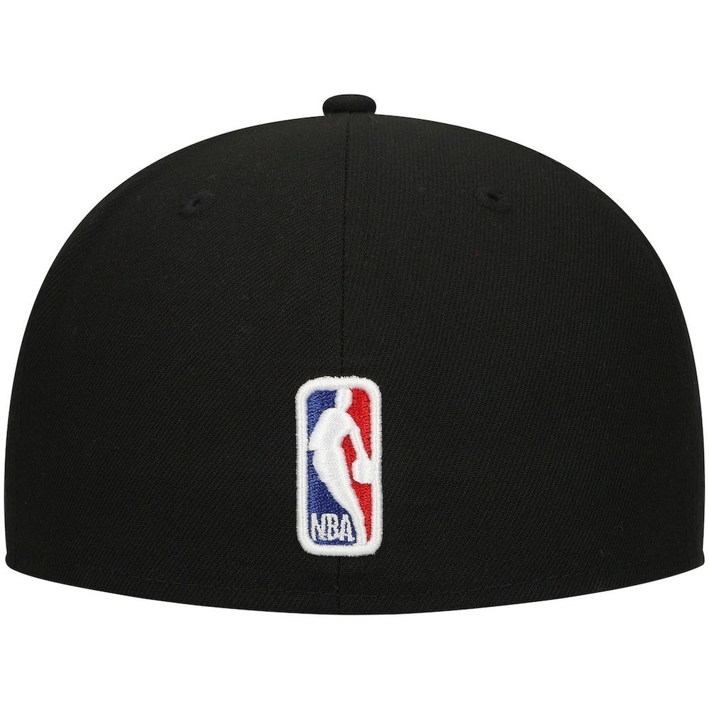 New Era - Philadelphia 76ers Blackout Shadow Logo 59FIFTY Fitted Hat - Black