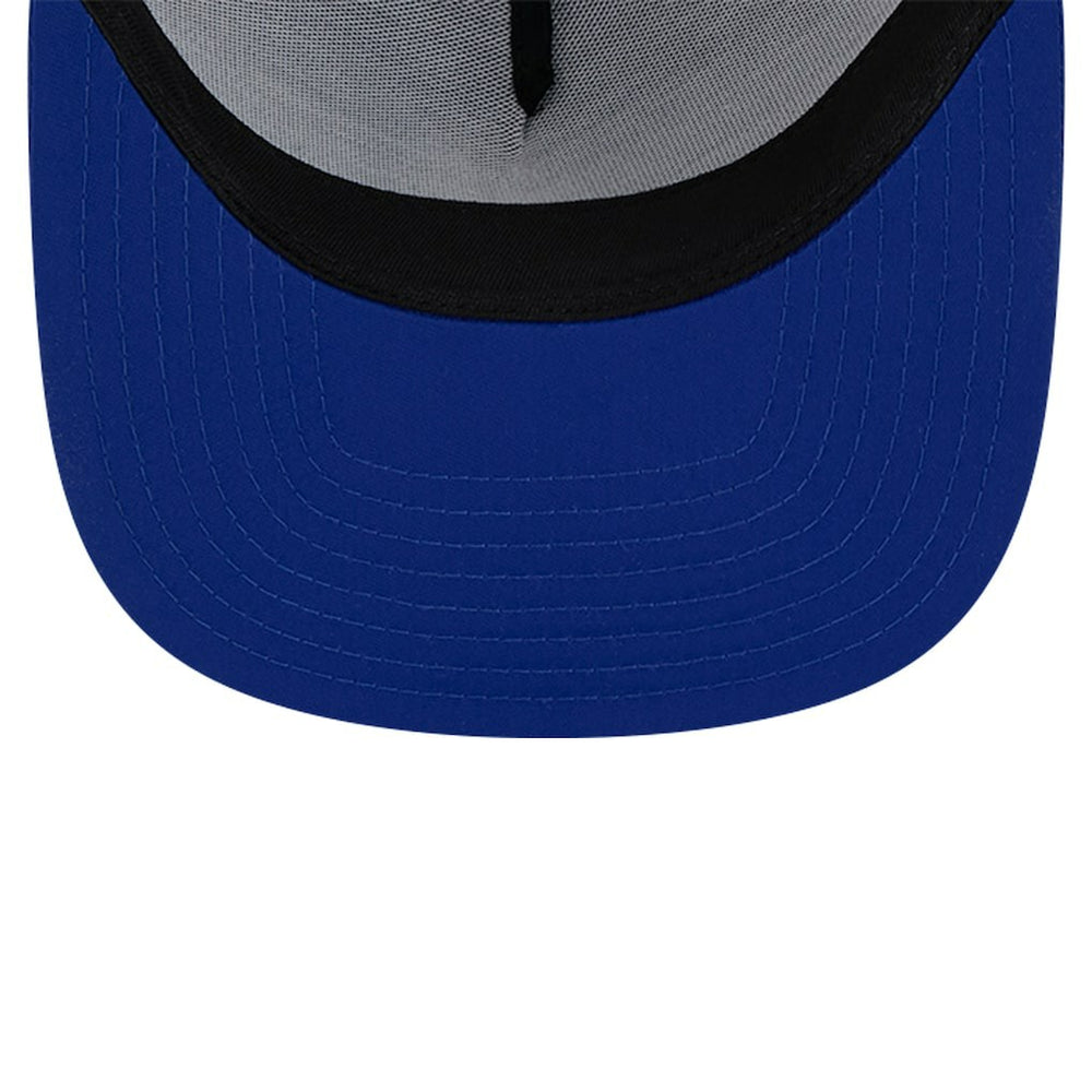 New Era - Philadelphia 76ers Puff Print Team Code A-Frame 9FIFTY Trucker Snapback Hat - Royal