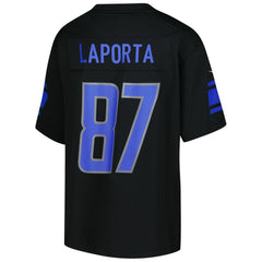 Sam LaPorta Detroit Lions Youth Game Jersey Black - Nike