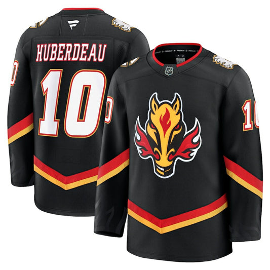 Jonathan Huberdeau Calgary Flames Fanatics Alternate Premium Jersey - Black | NHL Jerseys