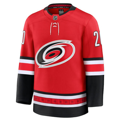 Sebastian Aho Carolina Hurricanes Fanatics Alternate Premium Jersey - Red | NHL Jerseys