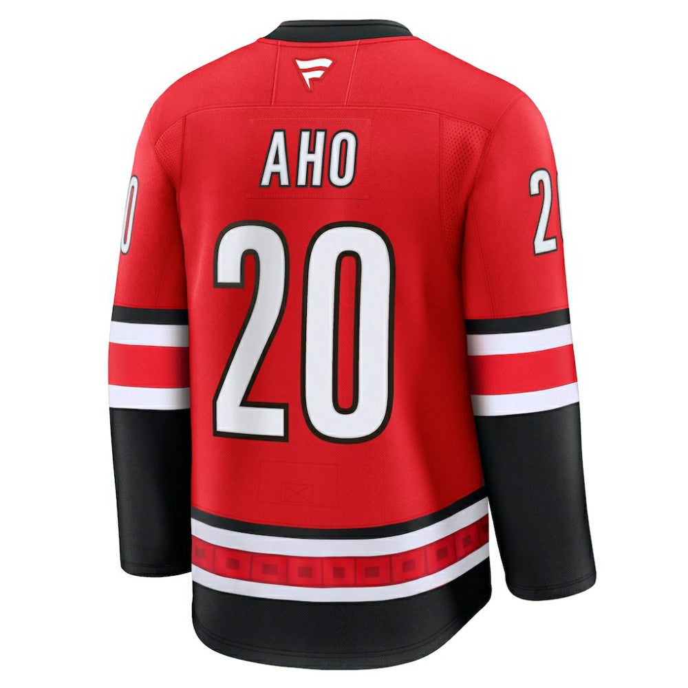 Sebastian Aho Carolina Hurricanes Fanatics Alternate Premium Jersey - Red | NHL Jerseys