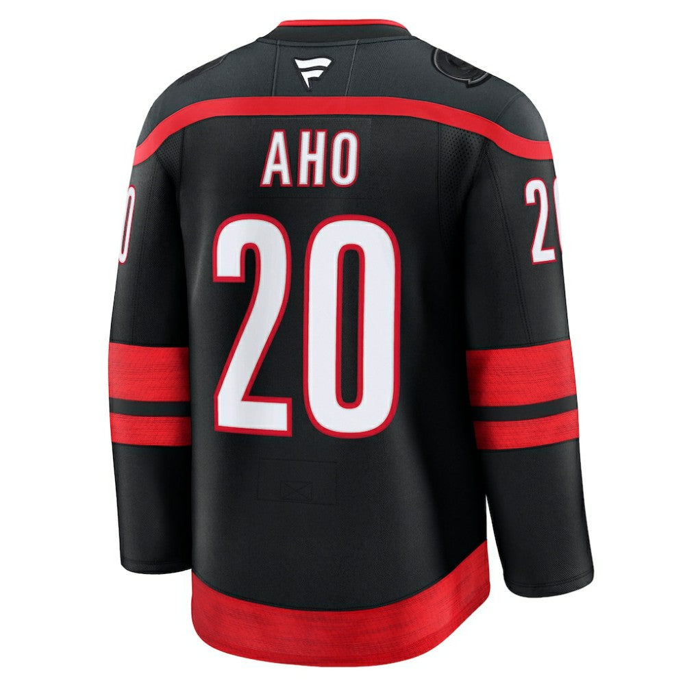 Sebastian Aho Carolina Hurricanes Fanatics Home Premium Jersey - Black | NHL Jerseys