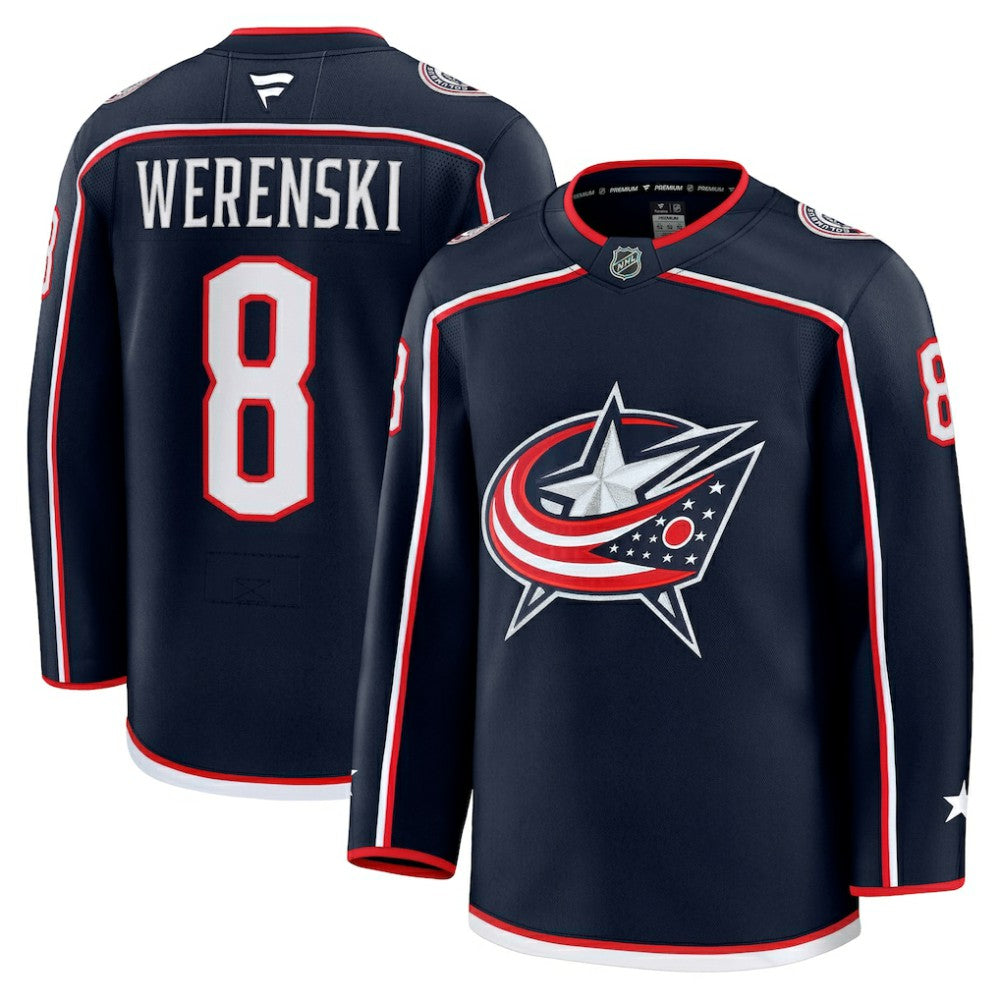 Zach Werenski Columbus Blue Jackets Fanatics Home Premium Jersey - Navy | NHL Jerseys