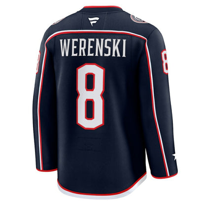 Zach Werenski Columbus Blue Jackets Fanatics Home Premium Jersey - Navy | NHL Jerseys
