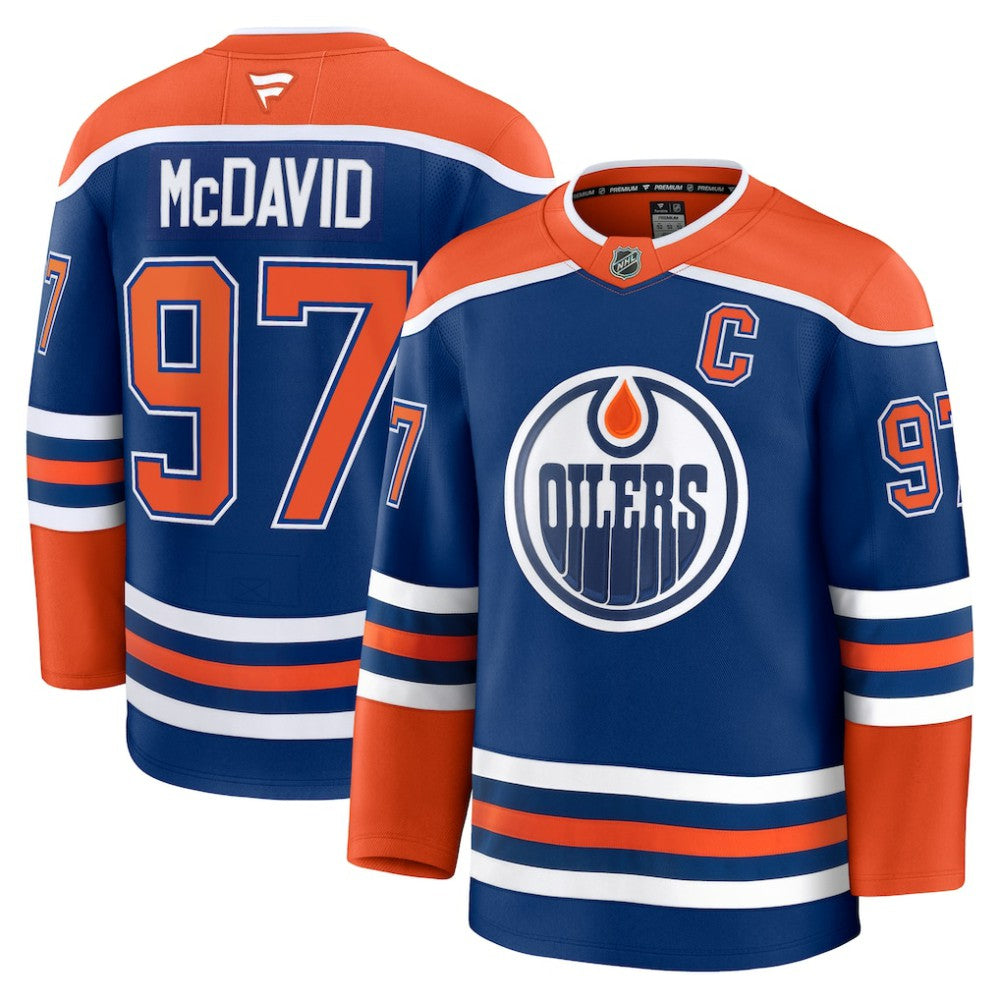 Connor McDavid Edmonton Oilers - Fanatics Home Premium Jersey Royal