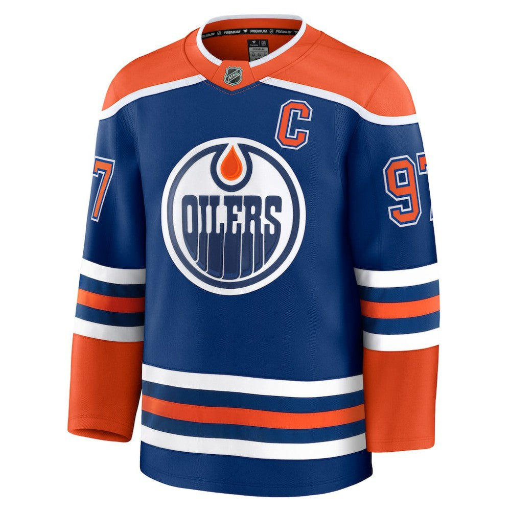 Connor McDavid Edmonton Oilers - Fanatics Home Premium Jersey Royal