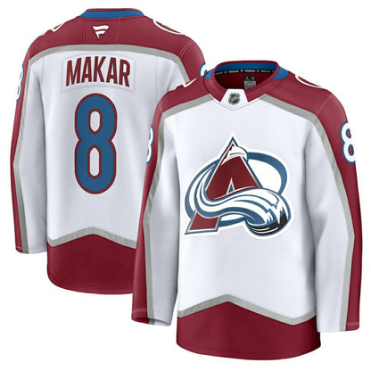 Cale Makar Colorado Avalanche Fanatics Away Premium Jersey - White | NHL Jerseys