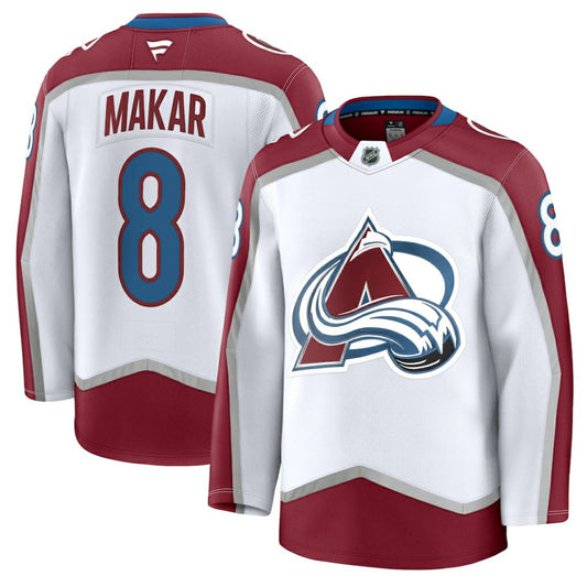Cale Makar Colorado Avalanche Fanatics Away Premium Jersey - White | NHL Jerseys