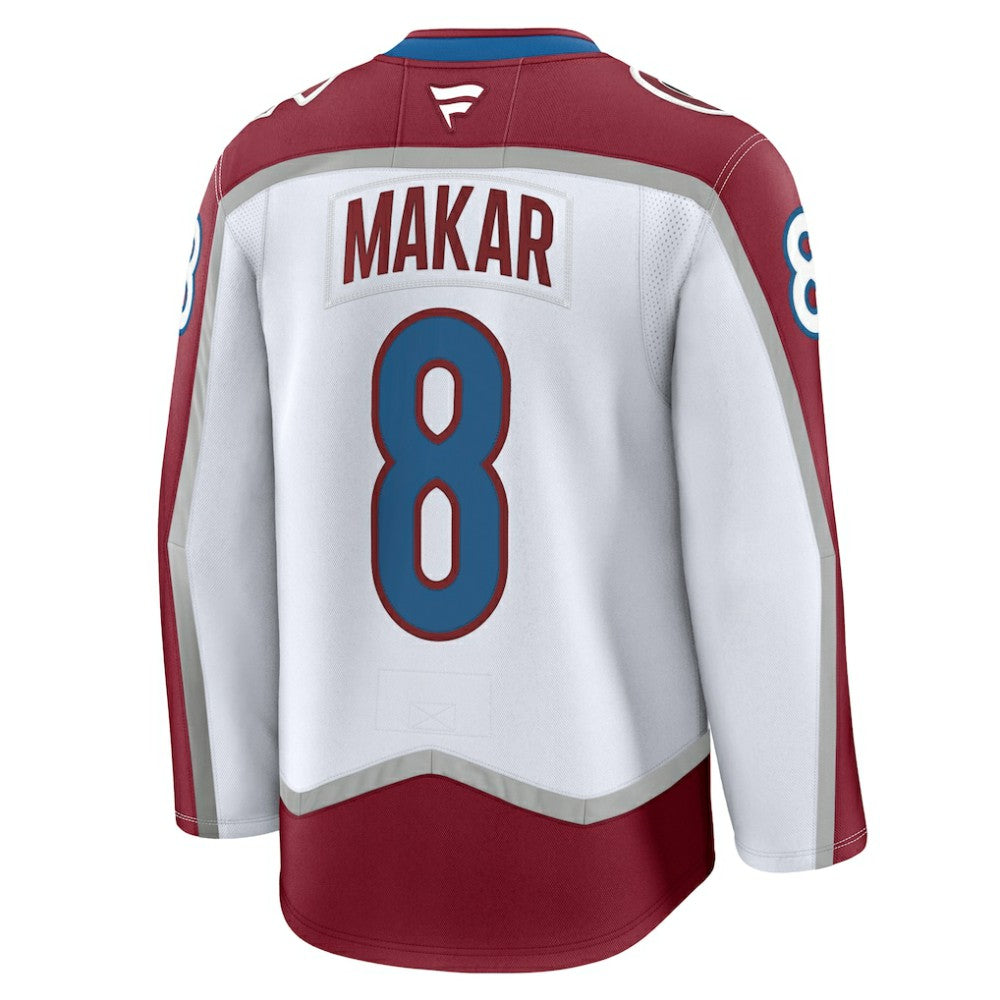 Cale Makar Colorado Avalanche Fanatics Away Premium Jersey - White | NHL Jerseys