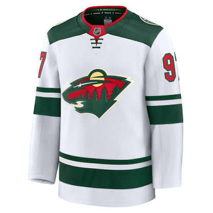 Kirill Kaprizov Minnesota Wild Fanatics Away Premium Jersey - White | NHL Jerseys