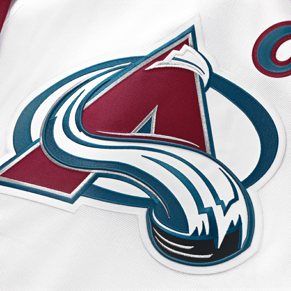 Nathan MacKinnon Colorado Avalanche Fanatics Away Premium Jersey - White | NHL Jerseys