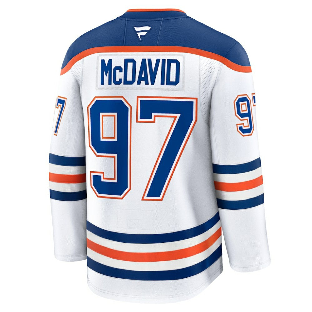 Connor McDavid Edmonton Oilers - Fanatics Away Premium Jersey White
