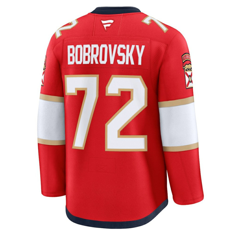Sergei Bobrovsky Florida Panthers Fanatics Premium Jersey - Red | NHL Jerseys