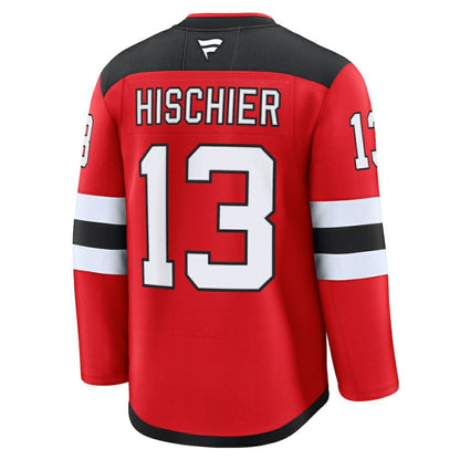 Nico Hischier New Jersey Devils Fanatics Home Premium Jersey - Red | NHL Jerseys
