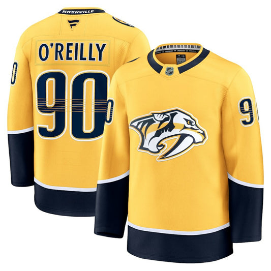 Ryan O'Reilly Nashville Predators Fanatics Home Premium Jersey - Yellow | NHL Jerseys