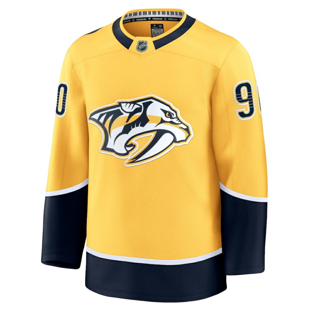 Ryan O'Reilly Nashville Predators Fanatics Home Premium Jersey - Yellow | NHL Jerseys