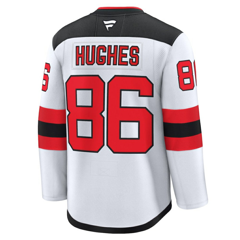 Jack Hughes New Jersey Devils Fanatics Away Premium Jersey - White | NHL Jerseys