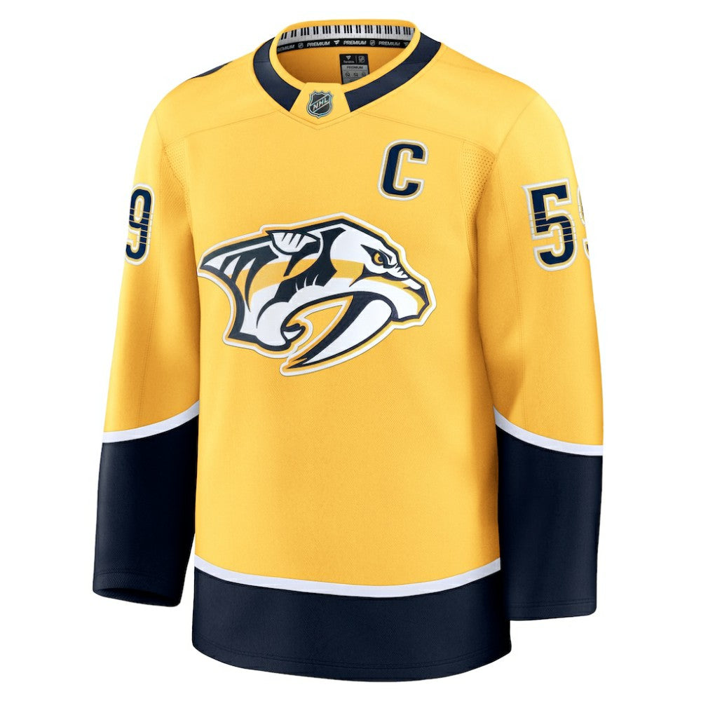Roman Josi Nashville Predators - Fanatics Home Premium Jersey Yellow
